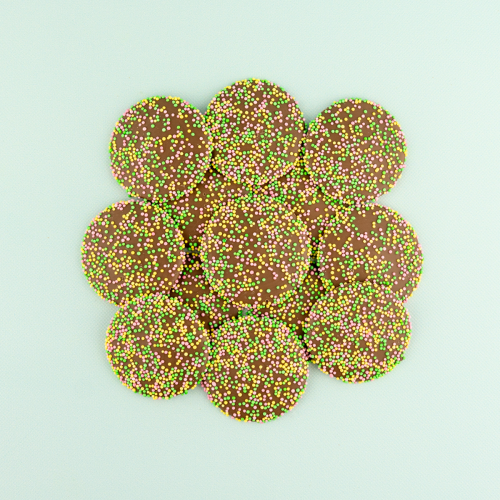 Chocolade flikken pasen in een cirkel Chocolade flikken pasen in een cirkel