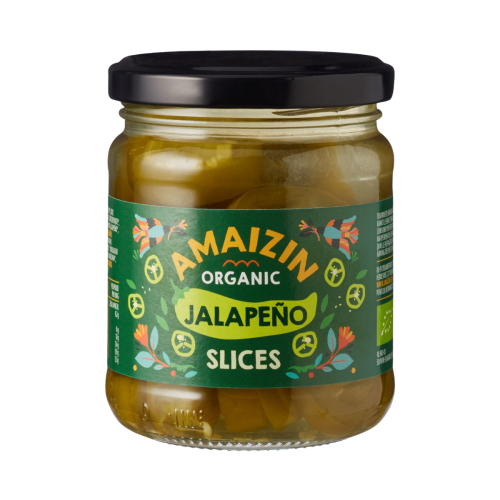 Amaizin Jalapeno plakjes 170 gram Amaizin Jalapeno plakjes 170 gram