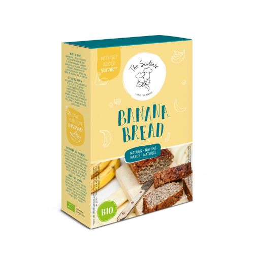 Bananenbroodmix naturel (bio) 250 gram Bananenbroodmix naturel (bio) 250 gram