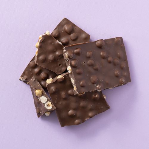 Chocolade hazelnoot breekplaat melk brokken