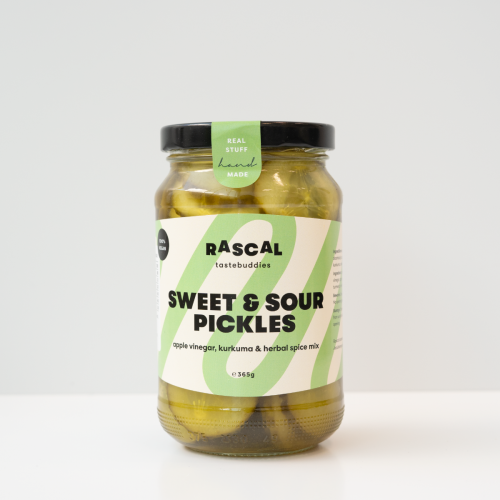 Rascal Sweet & Sour Pickles (365 gram)