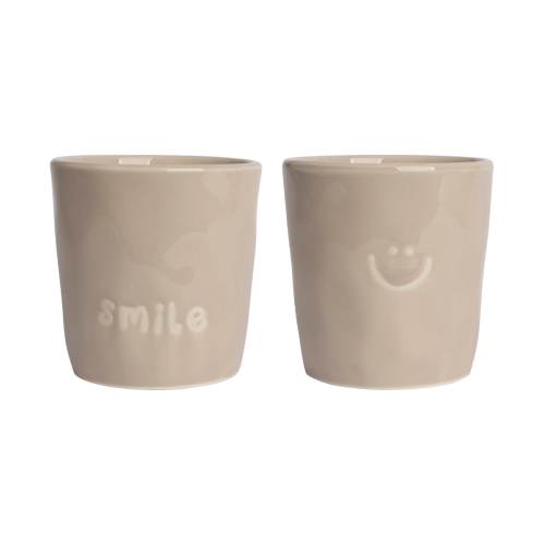 Gusta koffiebekers 2 stuks los smile en smiley Gusta koffiebekers 2 stuks los smile en smiley