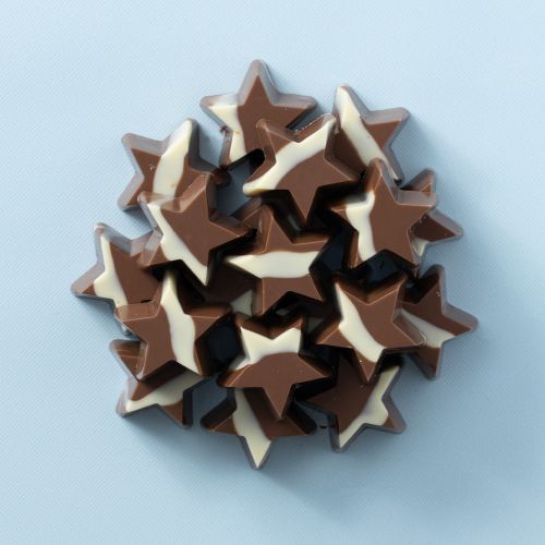 Kerststerren melk op elkaar gestapeld