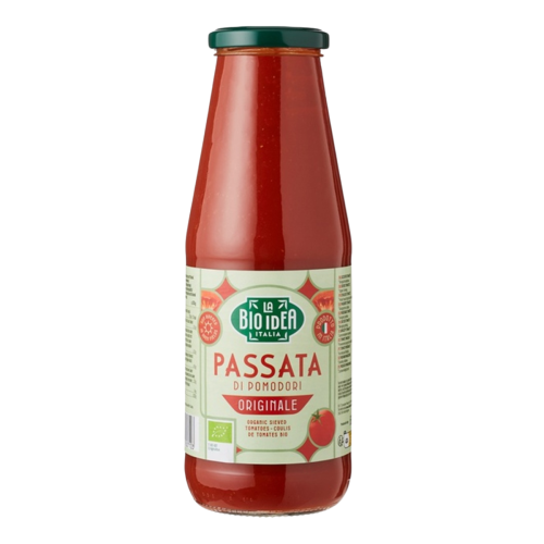 La Bio Idea Passata basilicum 680 gram La Bio Idea Passata basilicum 680 gram