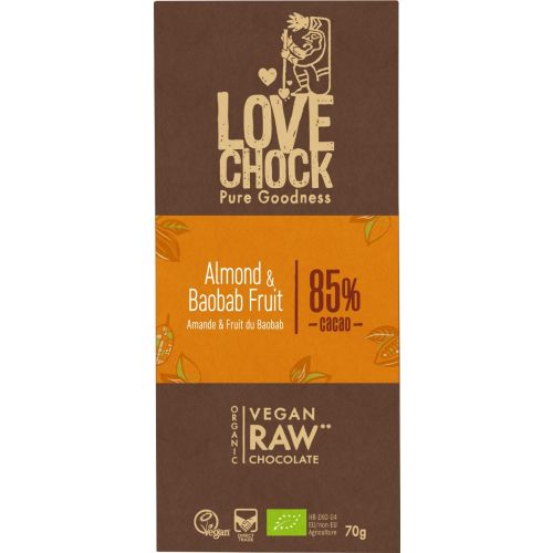 Lovechock amandel en baobab poeder (85% puur)