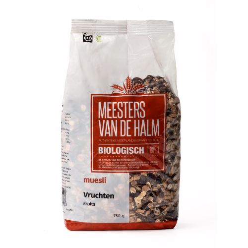 De Halm Muesli Vruchten (750 gram)