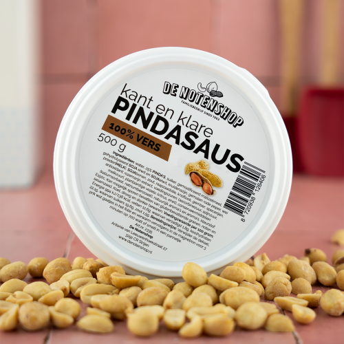 Pindasaus Vers (kant en klaar) 500 gram