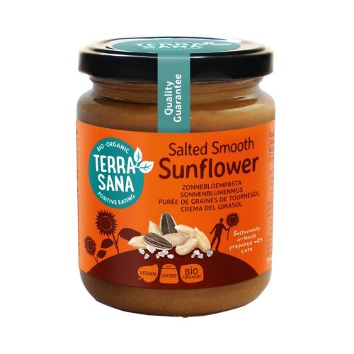 Potje Terrasana salted smooth sunflower zonnebloempasta biologisch