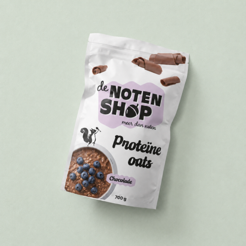 Proteïne oats chocolade in zak