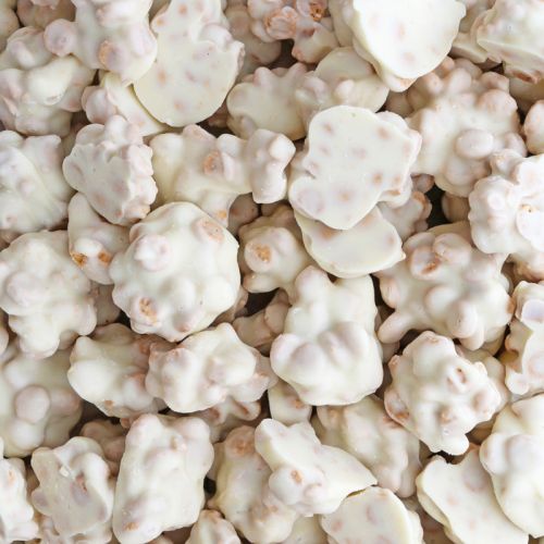 Witte cookie caramel rotsjes
