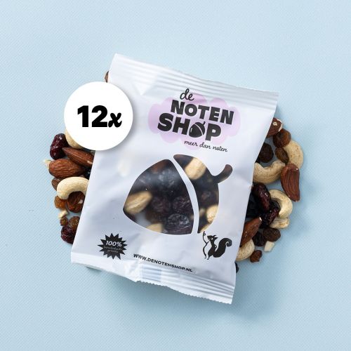 Snackbox rood fruit notenmix