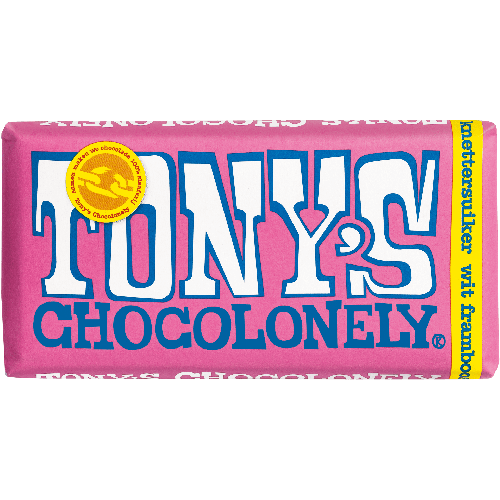 Tony's Chocolonely wit framboos