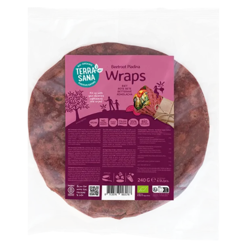 Terrasana Groentewraps biet 6 stuks