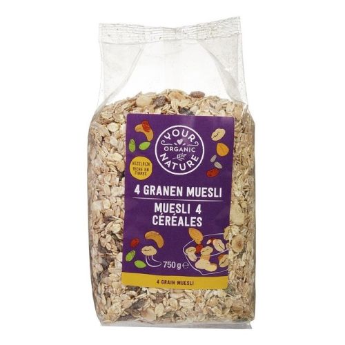 Your Organic Nature 4 Granen Muesli (750 gram)