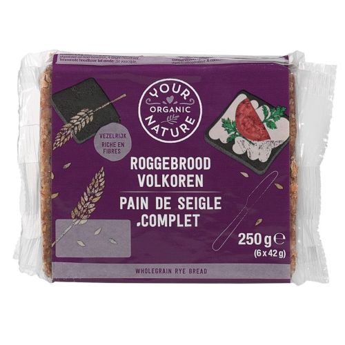 Your Organic Nature Roggebrood Volkoren (250 gram)