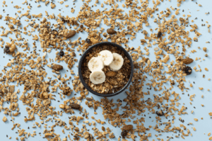 Zelfgemaakte granola