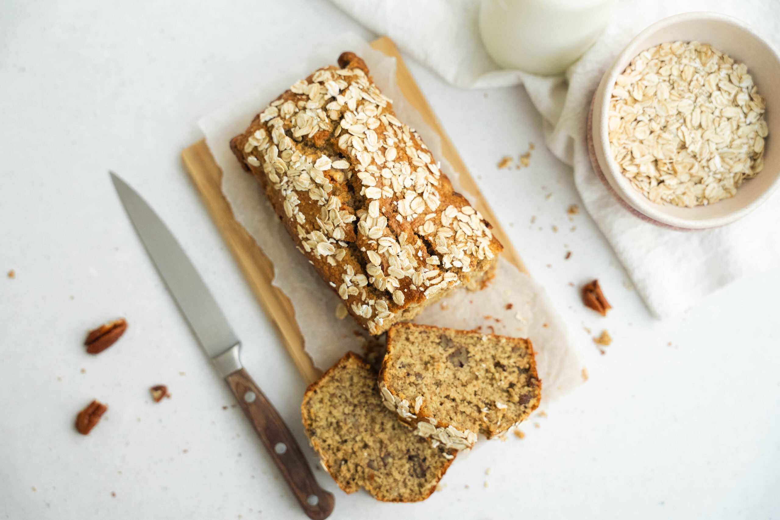 Havermout bananenbrood