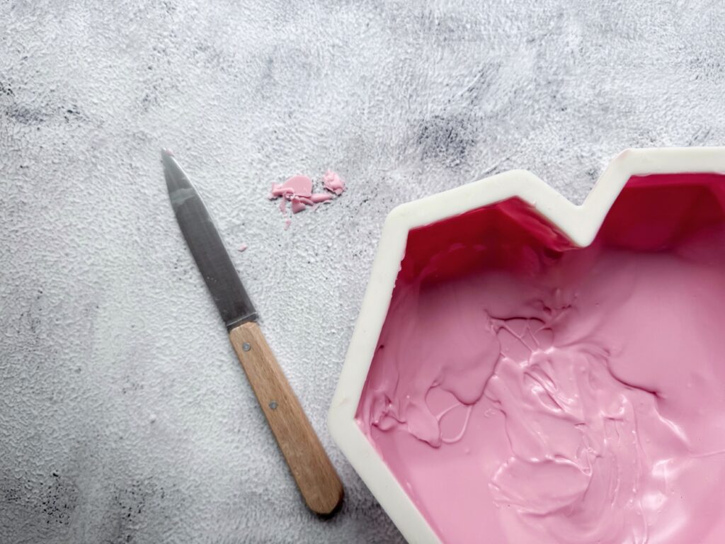 overtollige chocolade weghalen 