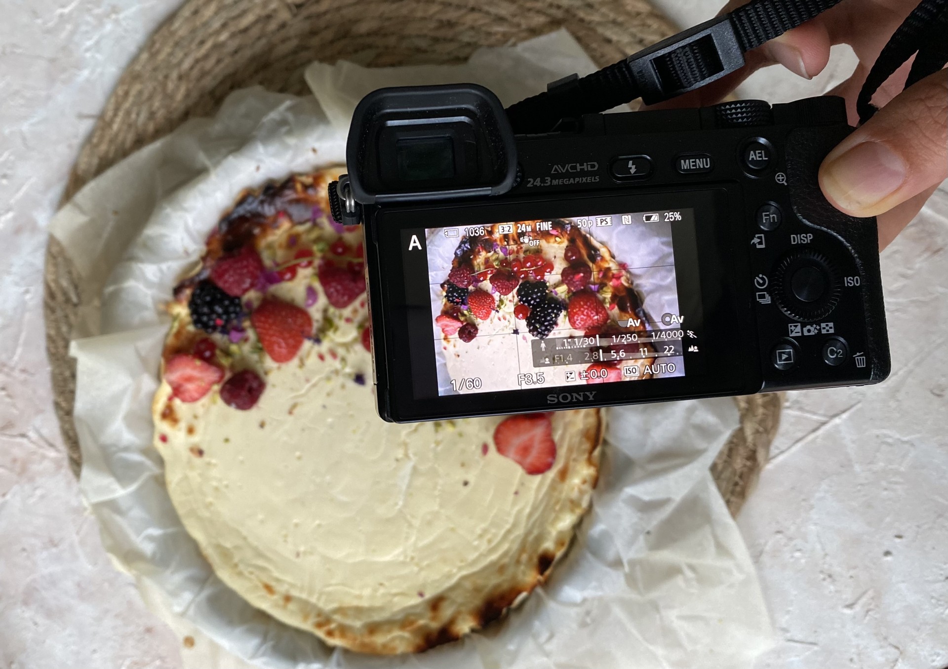 Baked cheesecake speculaas en rood fruit Baked cheesecake speculaas en rood fruit