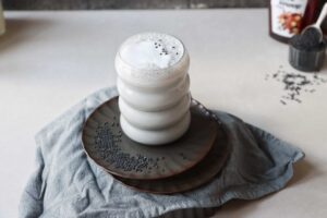 Black sesame latte Black sesame latte